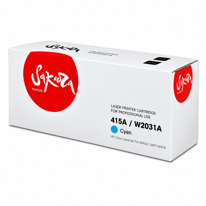 Картридж лазерный совм. цветной HP [415A/W2031A] Cyan — фото 1